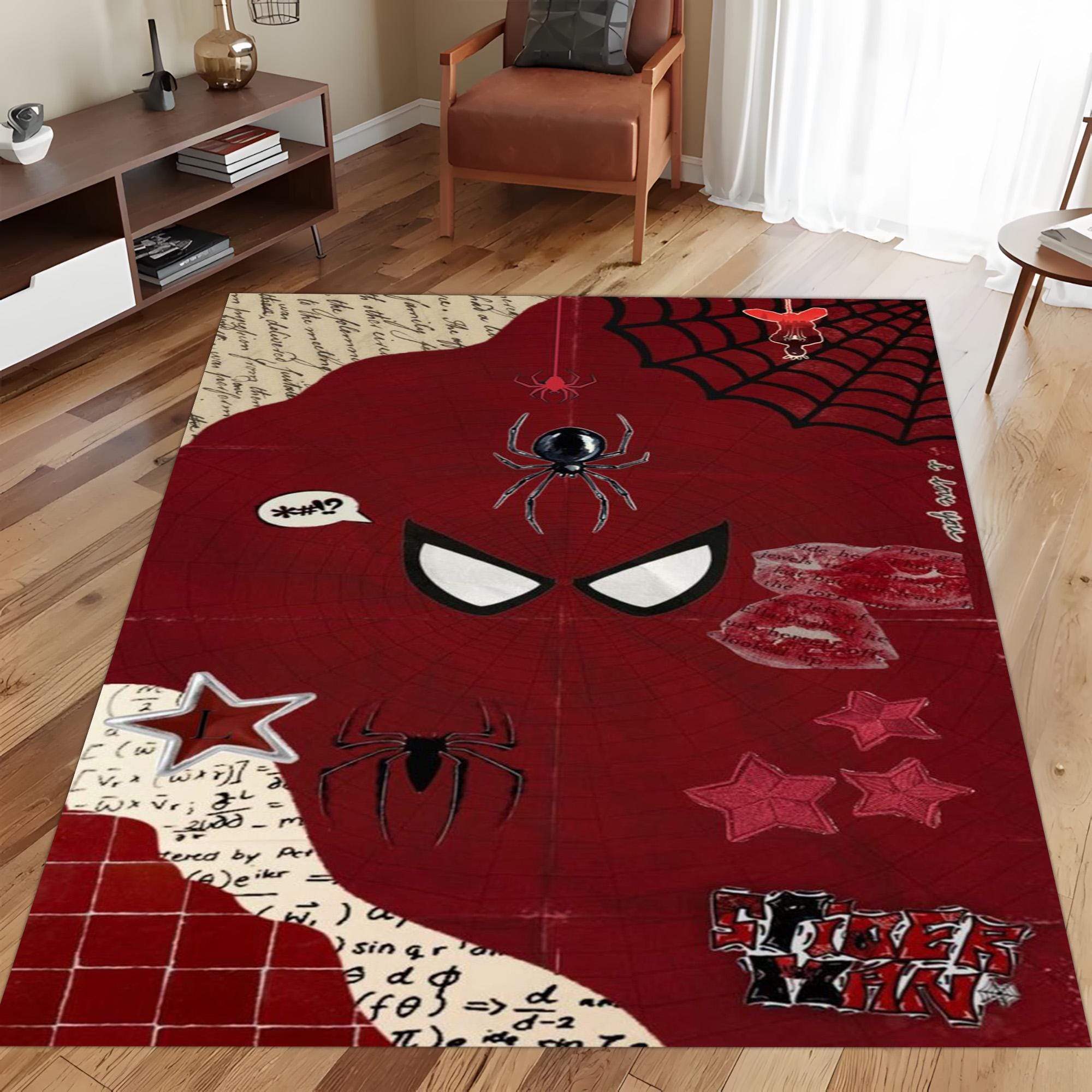 スパイダーマンをテーマにしたラグ - Etsy 日本