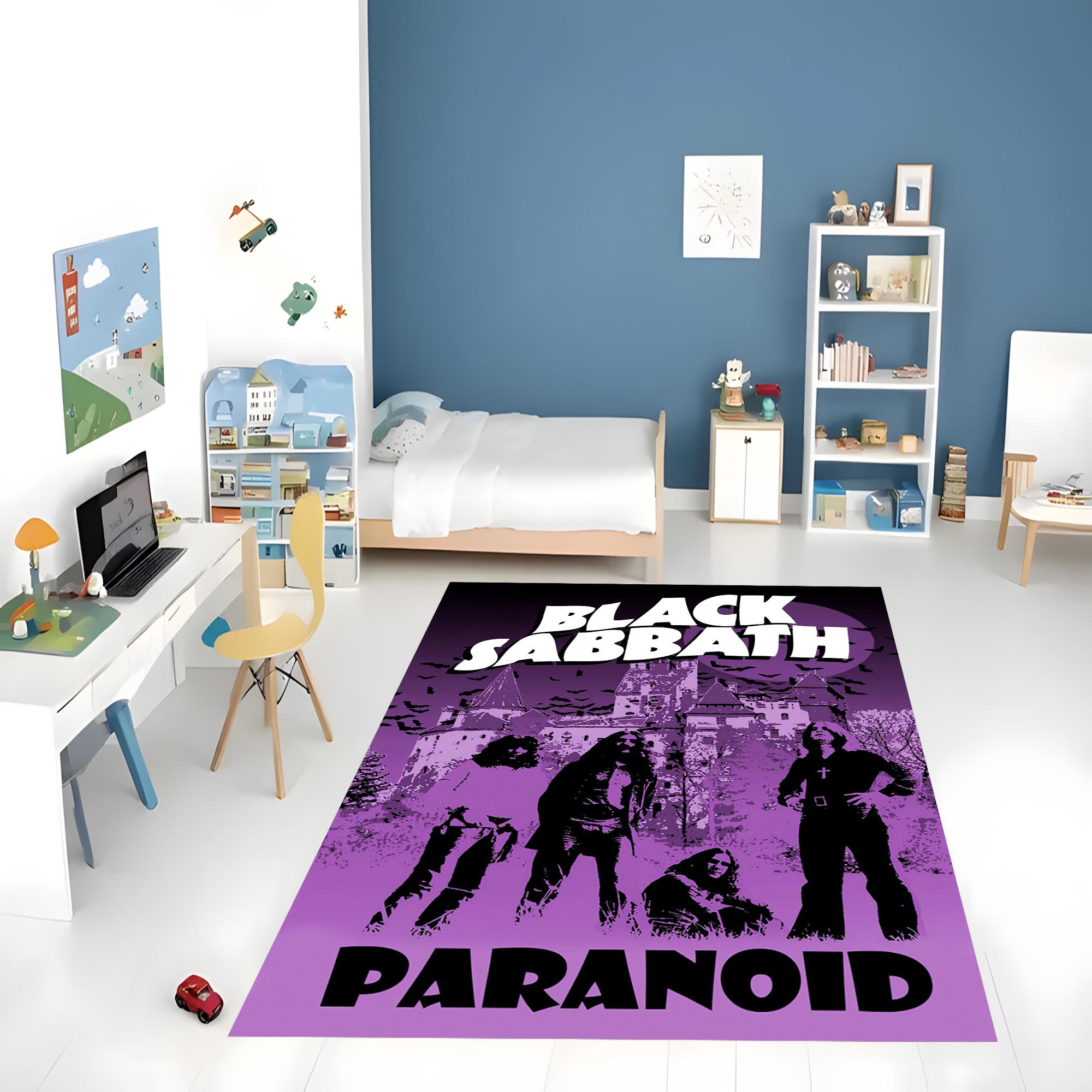 Black Sabbath Rug: Heavy Metal Music Decor, Rock Band Carpet - Etsy