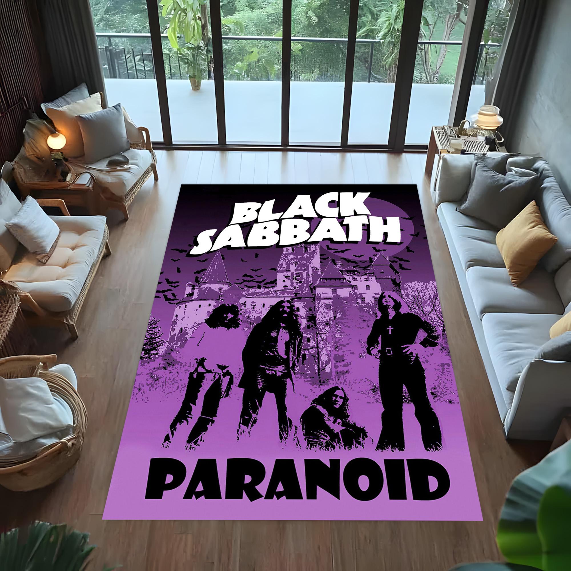 Black Sabbath Rug: Heavy Metal Music Decor, Rock Band Carpet - Etsy