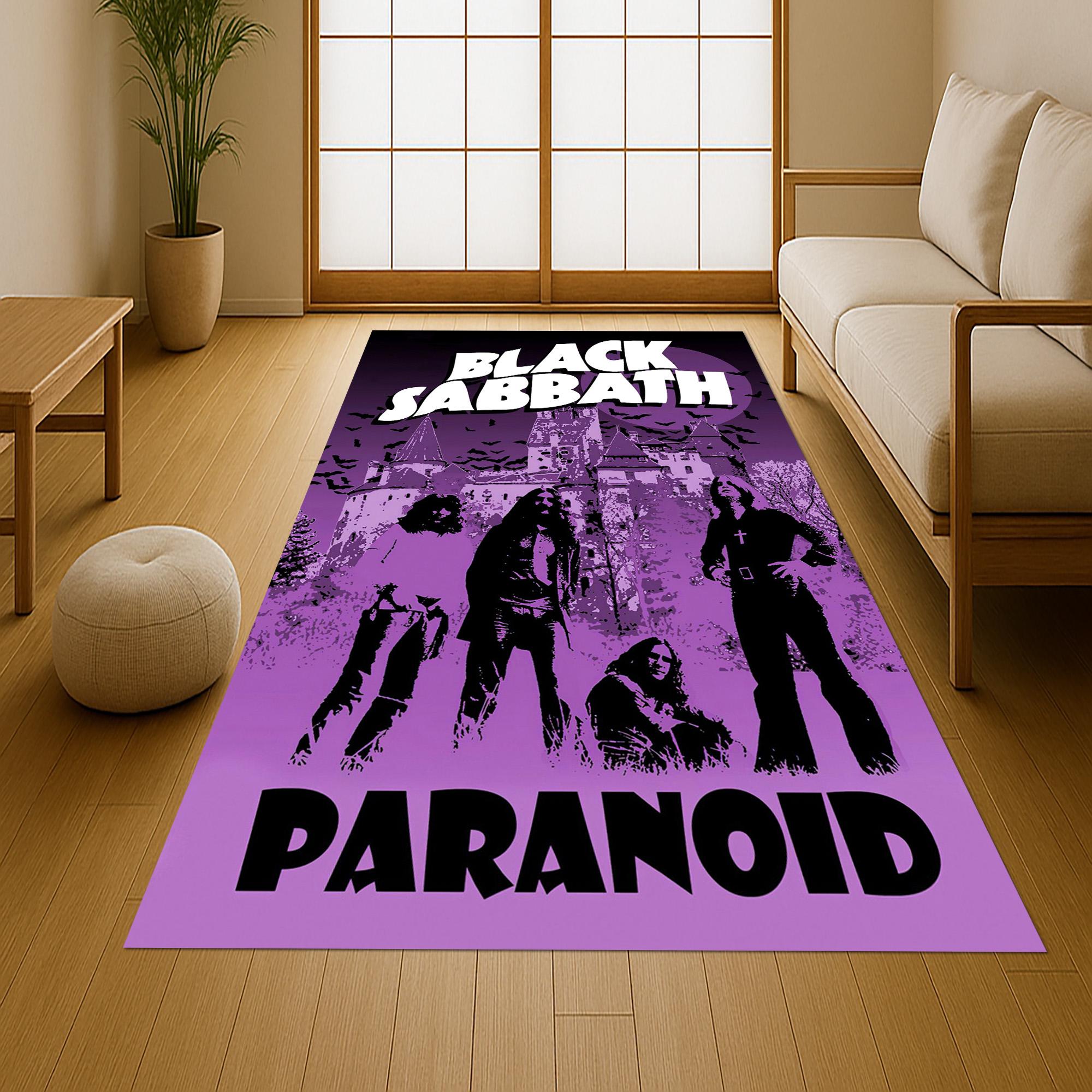 Black Sabbath Rug: Heavy Metal Music Decor, Rock Band Carpet - Etsy