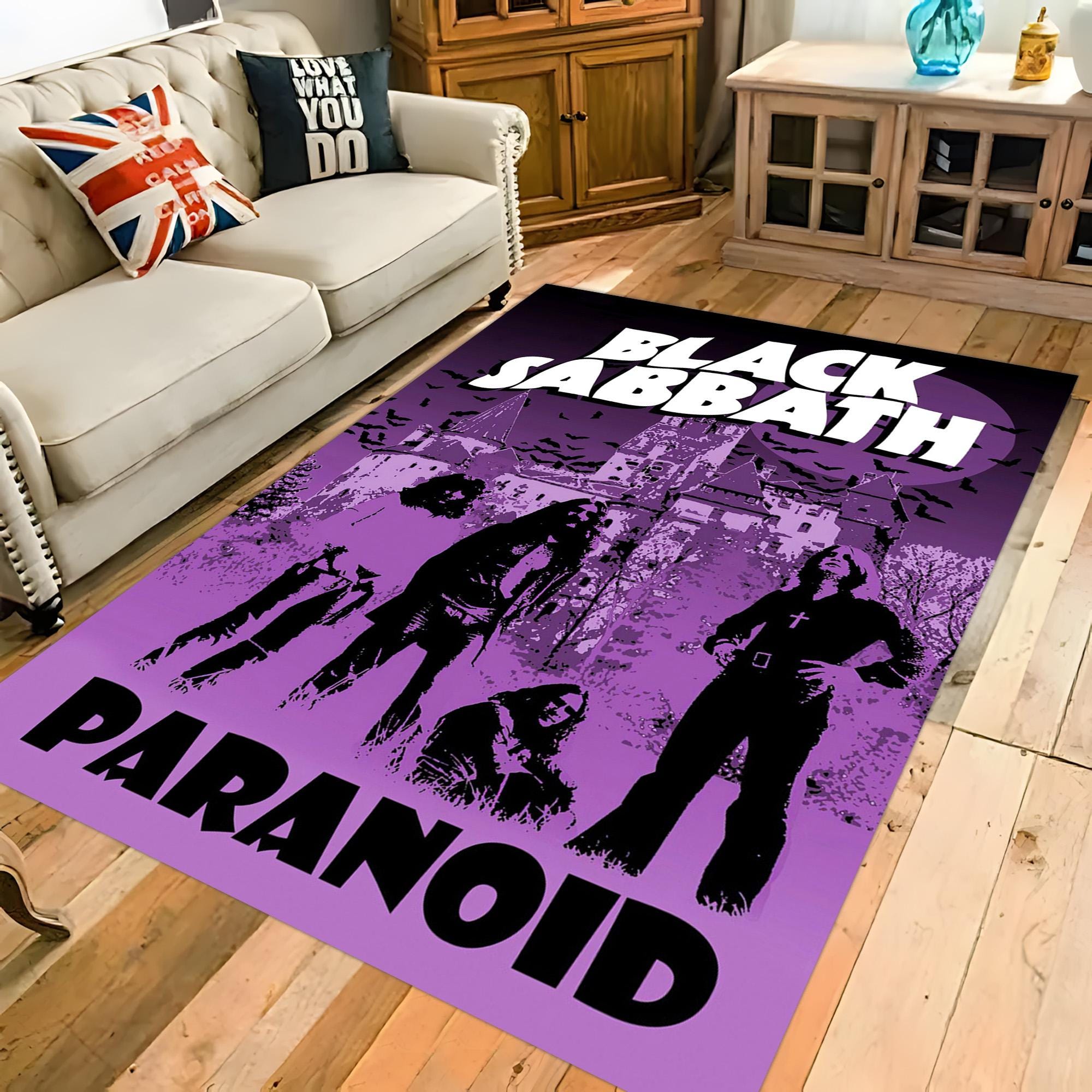 Black Sabbath Rug: Heavy Metal Music Decor, Rock Band Carpet - Etsy