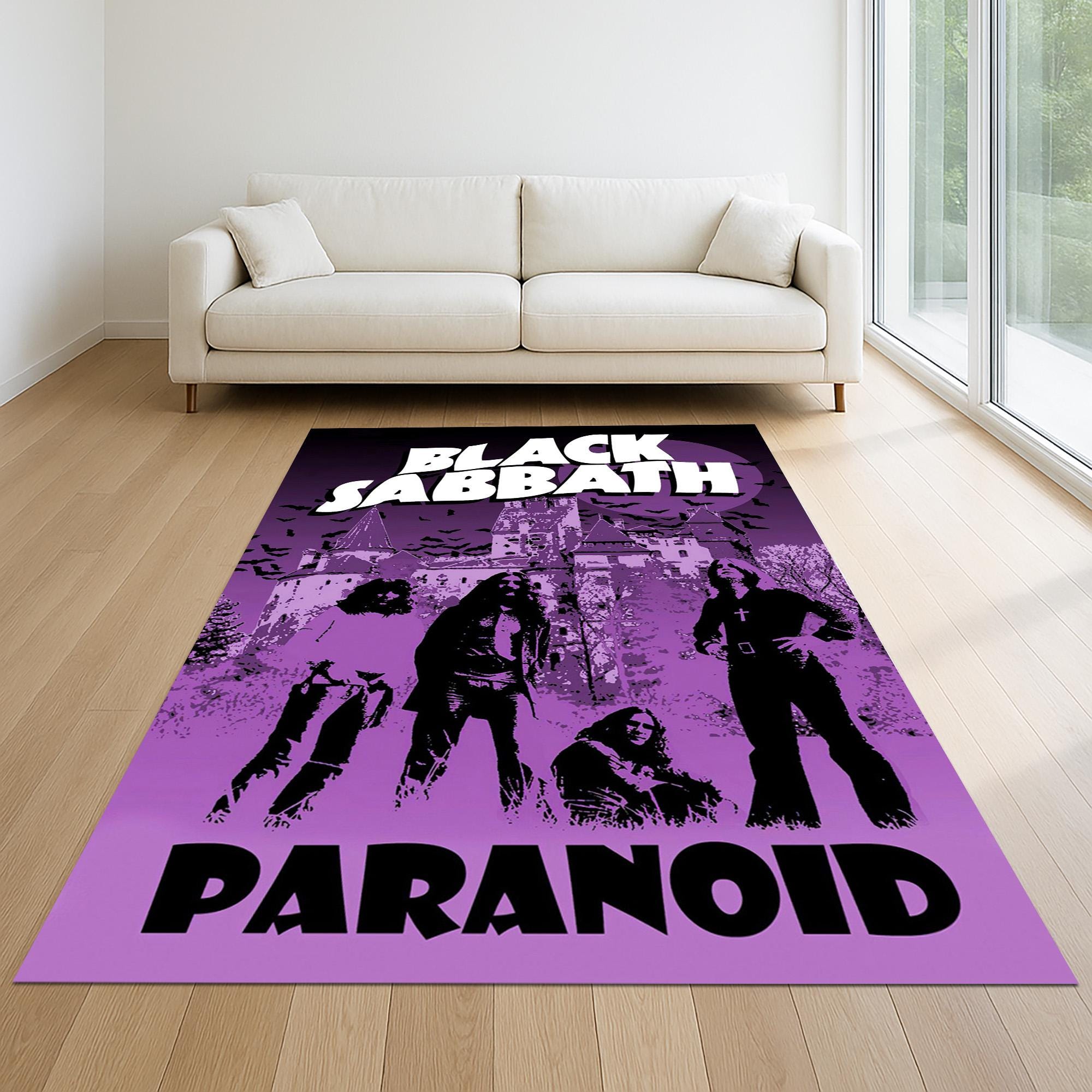 Black Sabbath Rug: Heavy Metal Music Decor, Rock Band Carpet - Etsy