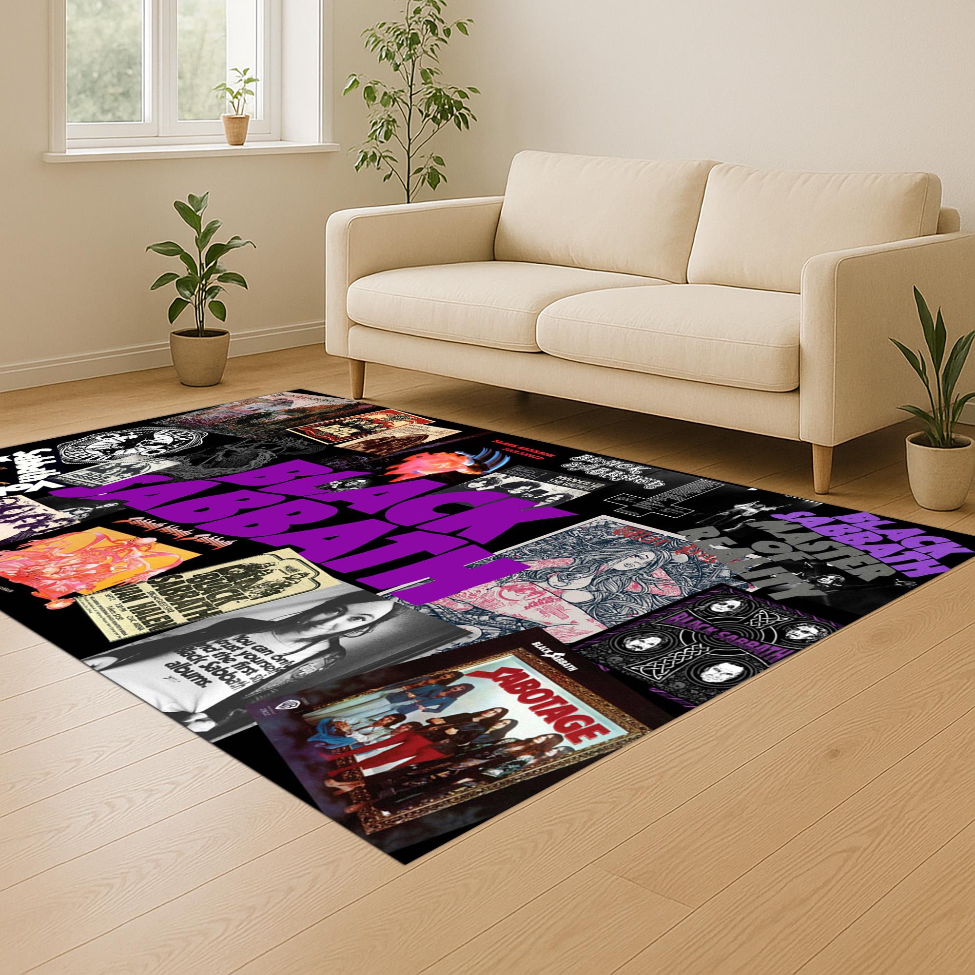 Black Sabbath Rug: Heavy Metal Music Room Decor - Etsy