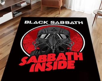 Black Sabbath Rug: Gothic Heavy Metal Music Room Decor - Etsy
