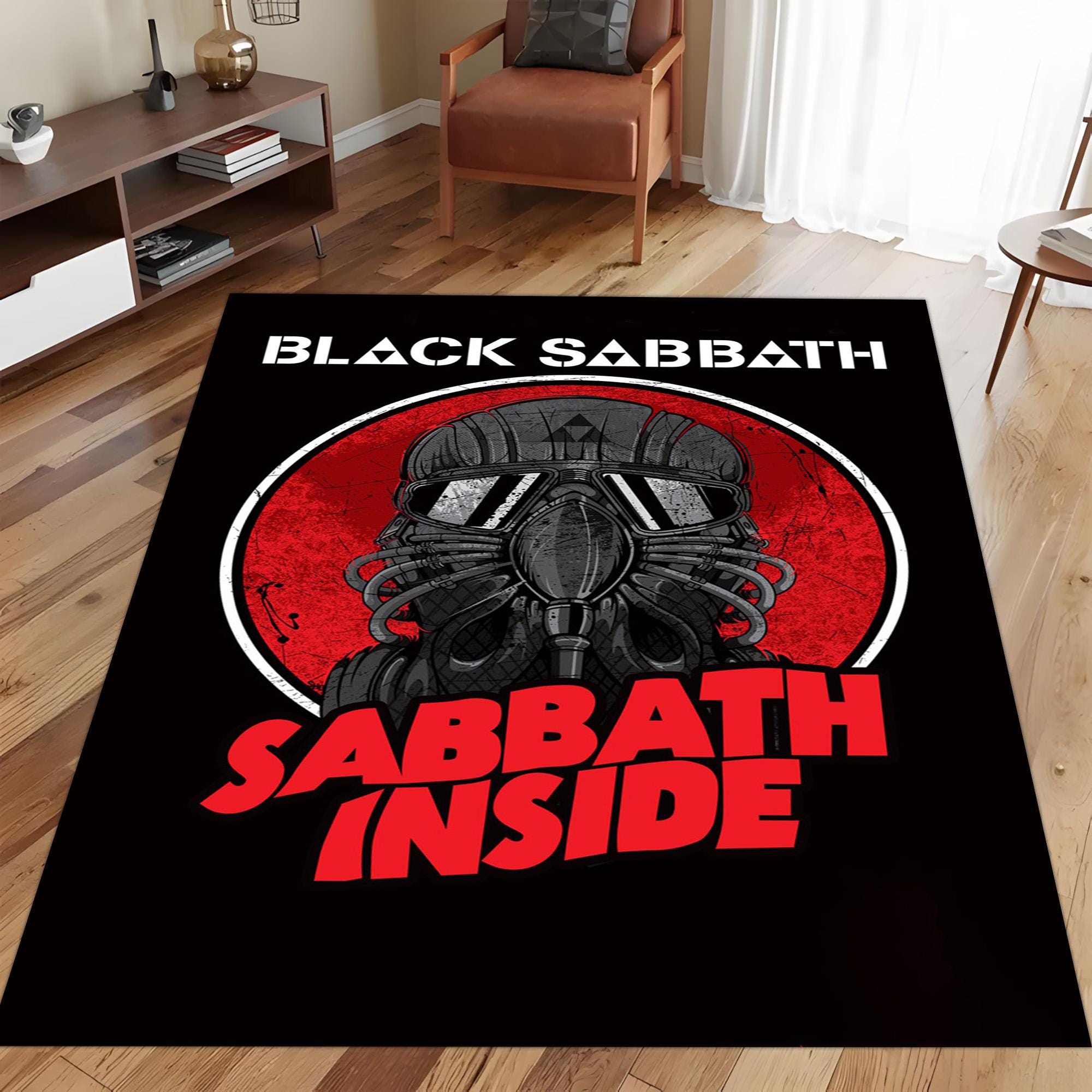 Black Sabbath Rug: Heavy Metal Music Decor, Rock Band Carpet