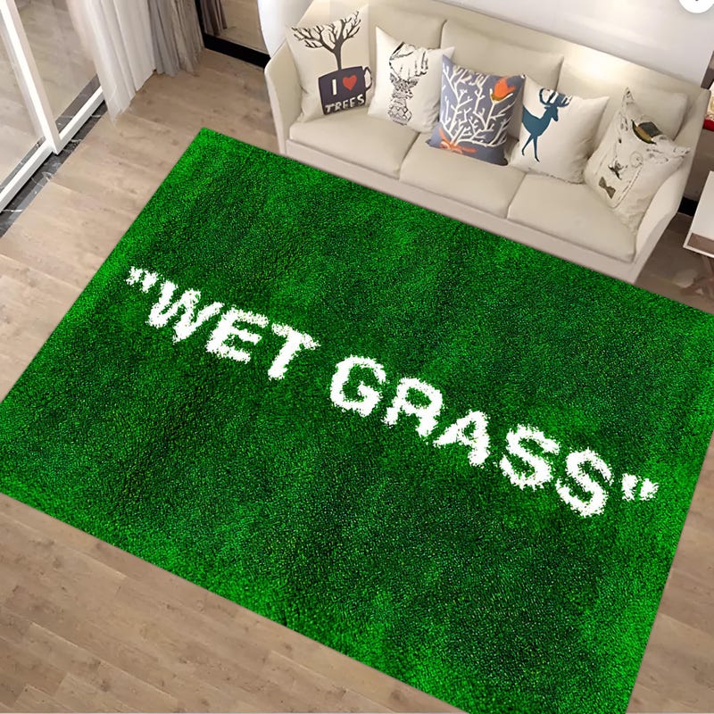 Grass Style Rug Wet Grass Rug - Etsy