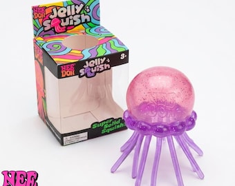 TikTok Viral Jelly Squishy Toy, ADHD Sensory Stress Relief Fidget, Soft Jellyfish Desk Toy, Anxiety Calming Gift