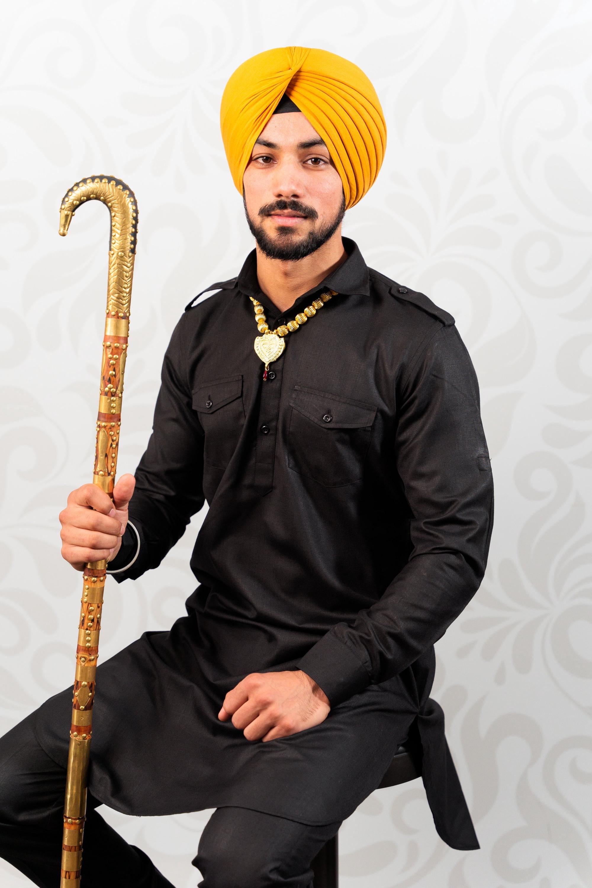 Black Punjabi Kurta UK