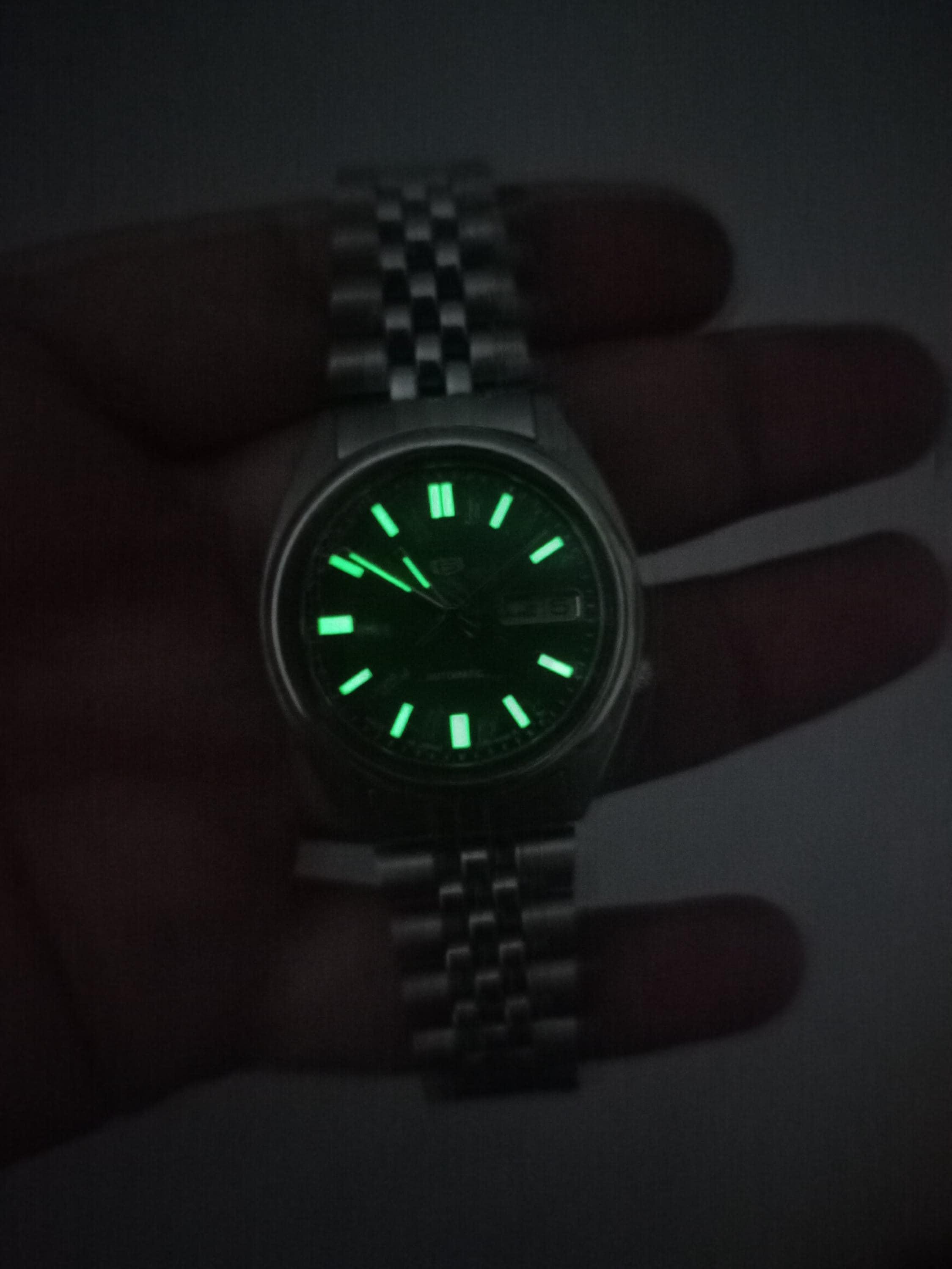 Seiko 5 Automatic Teal Green Dial Wrist Watch for Mens Japan Cal