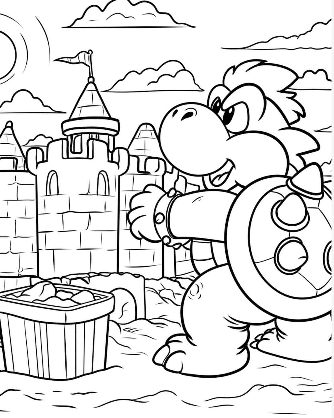 Mario Coloring Book - Etsy