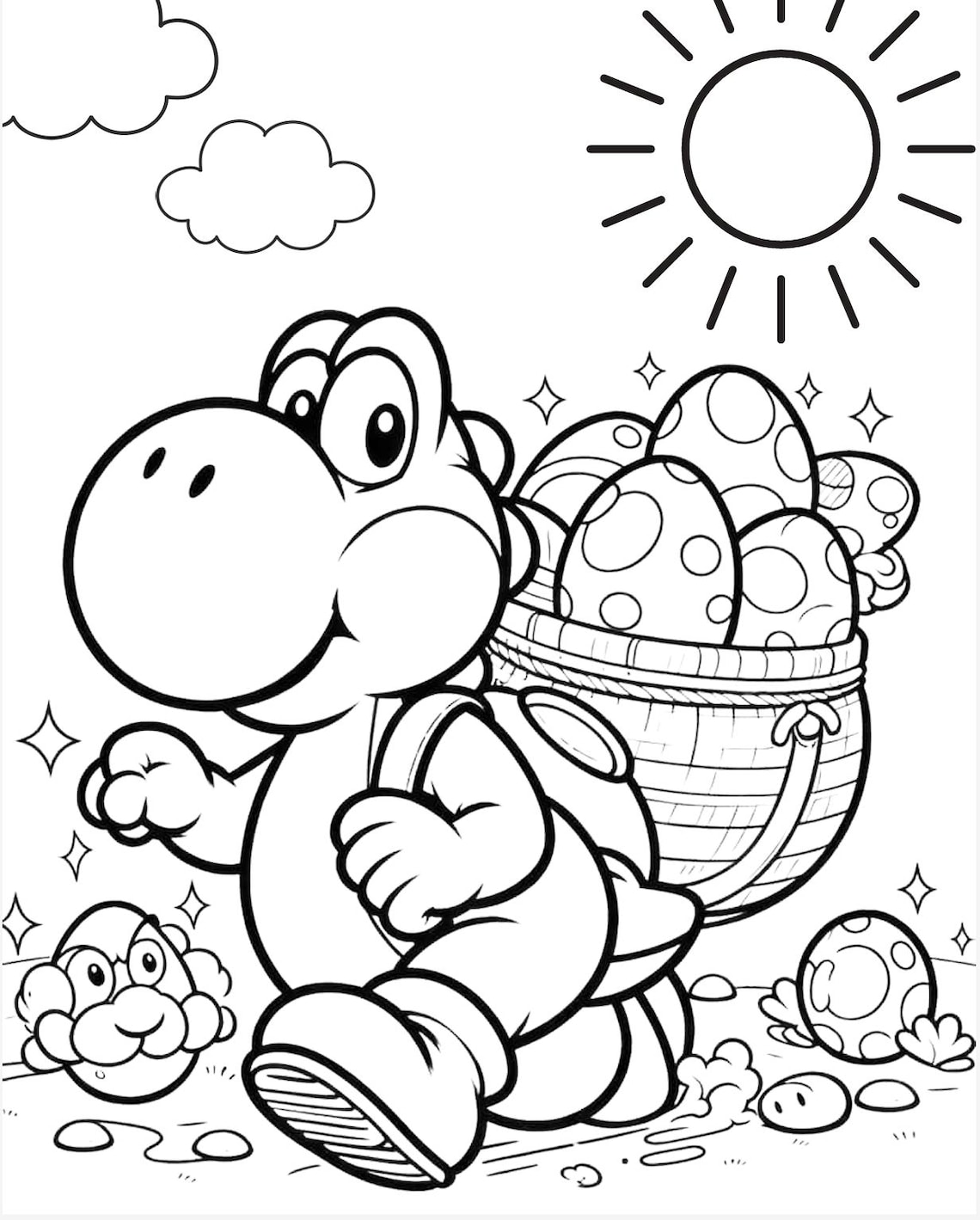 Mario Coloring Book - Etsy
