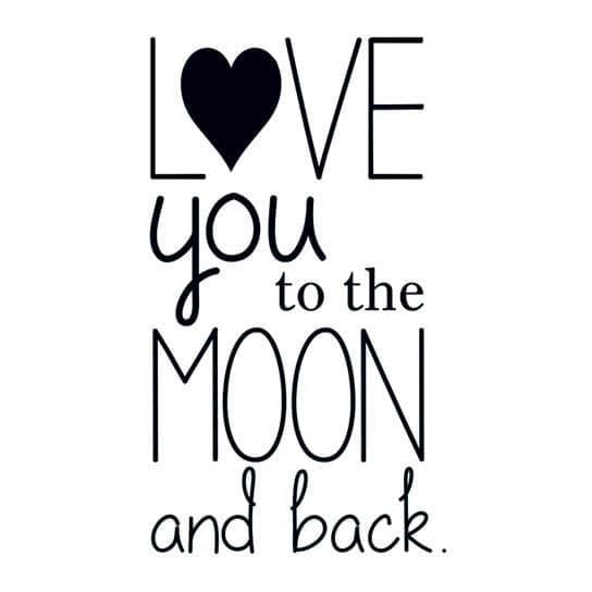 Regalo "I Love You To The Moon And Back" - Mezza Luna In Miniatura In Scatola Di Latta Con Biglietto D'Auguri - Per Lei O Lui