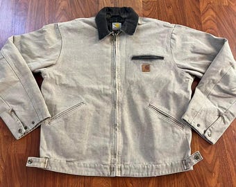 Vintage 2000's Carhartt Detroit Jacket: Blanket Lined, Black, XL