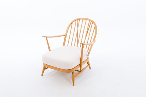 Ercol 203 Seat Cushion in Ivory Boucle Fabric Etsy