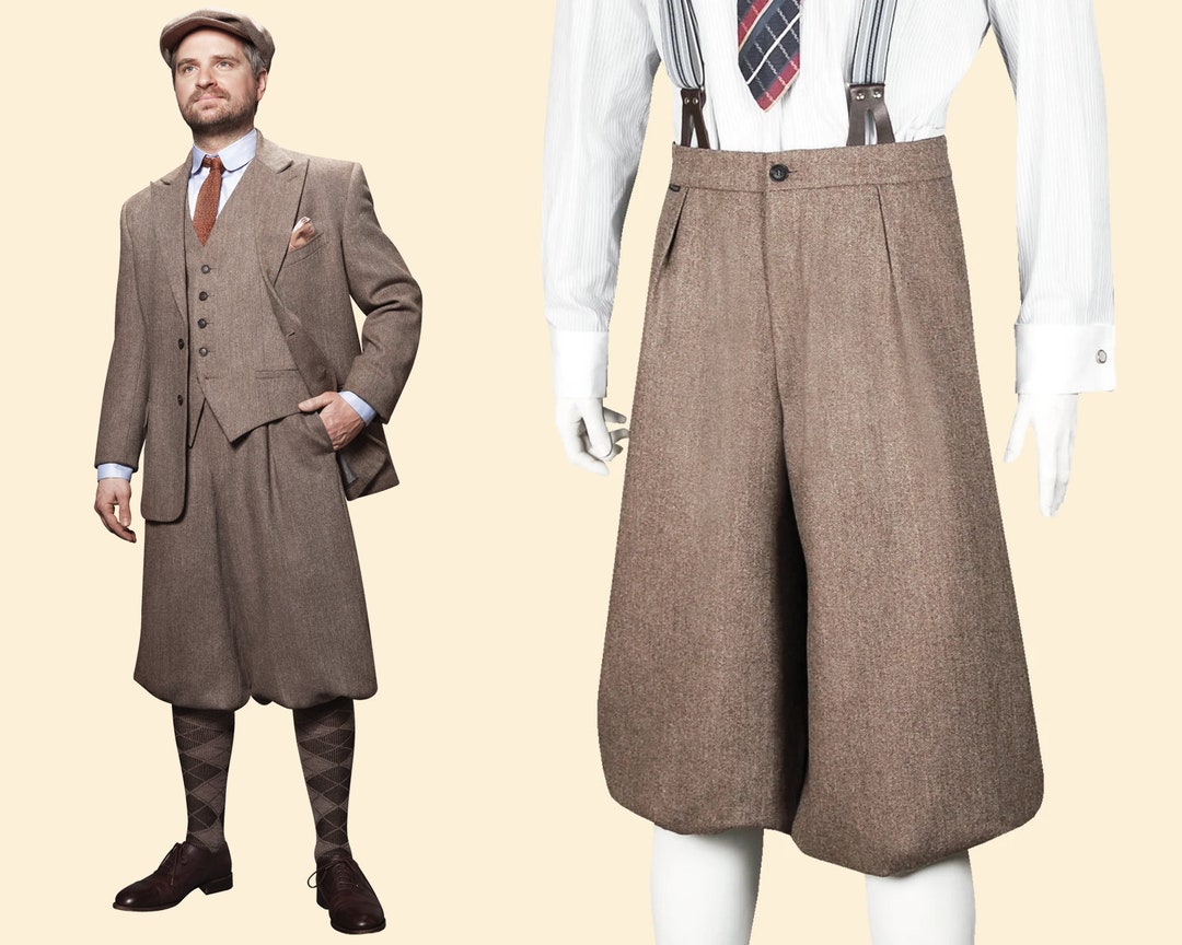 30s 20s KNICKERBOCKERS Plus Fours Brown Merino Wool Swing Etsy