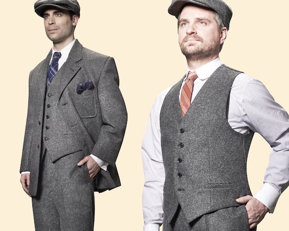 40'〜50' french vintage tweed vest French Dressing Tweed Vest 1923839 - Main Street Clothing