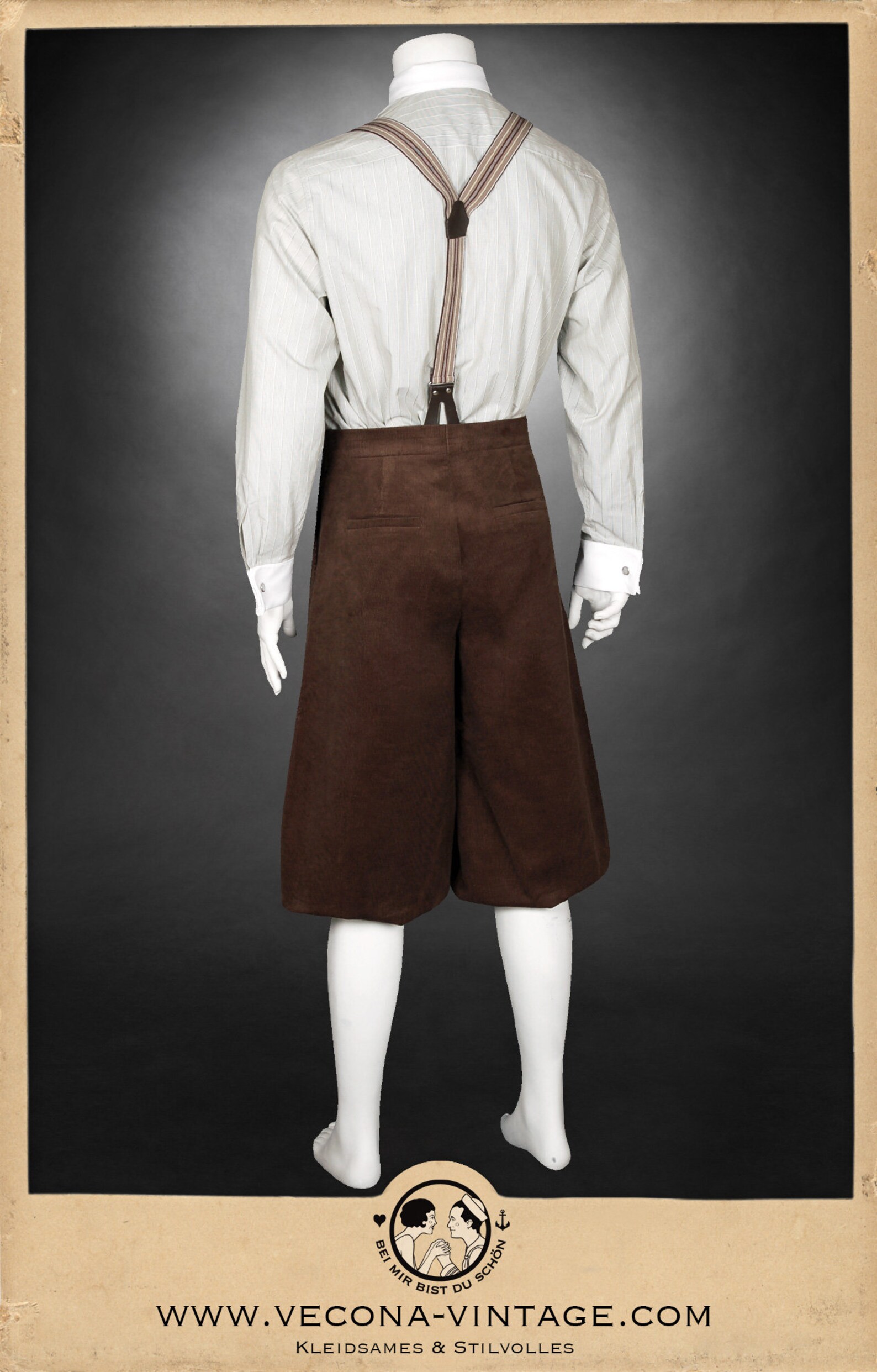 20s 30s KNICKERBOCKERS Plus Fours Brown Corduroy Tweed Run Etsy