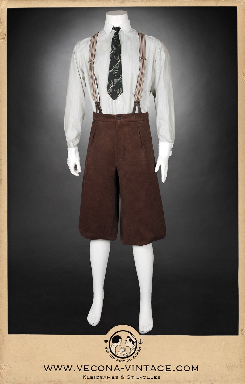 20s 30s KNICKERBOCKERS plus fours brown corduroy, Tweed run, swing, lindy hop 1930 1920 image 4