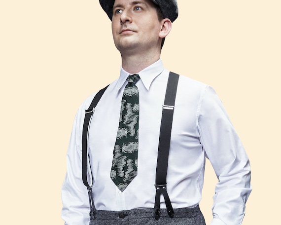 Chemise oxford annees 30 40 COTTON CLUB blanche col point de lance 1930 1940 Etsy France