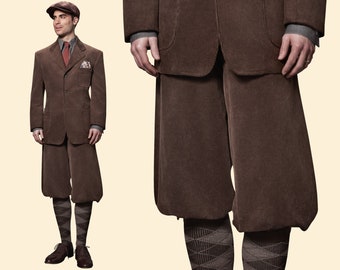 20s 30s KNICKERBOCKERS plus fours brown corduroy, Tweed run, swing, lindy hop 1930 1920