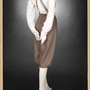 20s 30s 40s ladies KNICKERBOCKERS Plus Fourschevron tweed brown 100% Merinowool garconne 1920 1930 1940 image 5