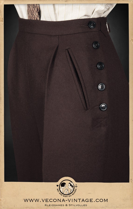 30's〜40's wool ski pants Vintage Ski Pants - Charcoal wool – House of Foxy