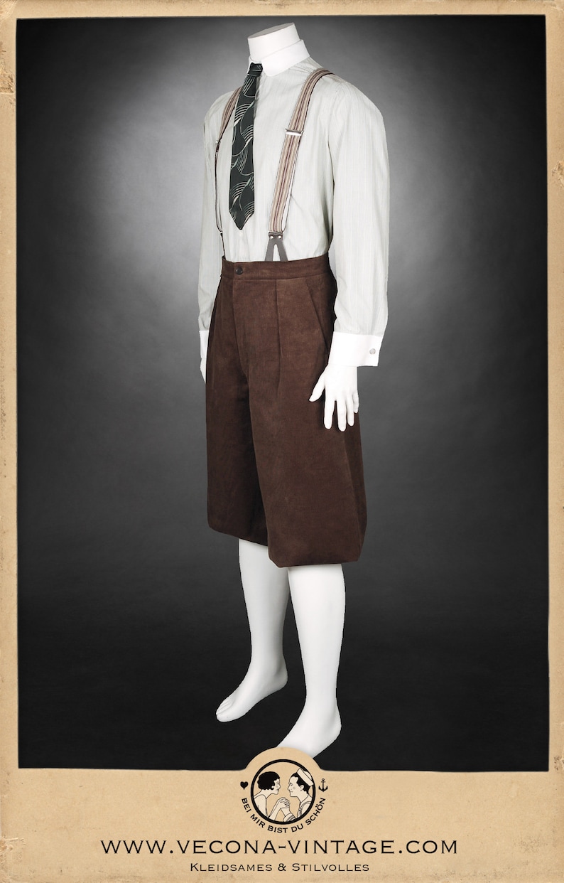 20s 30s KNICKERBOCKERS plus fours brown corduroy, Tweed run, swing, lindy hop 1930 1920 image 3