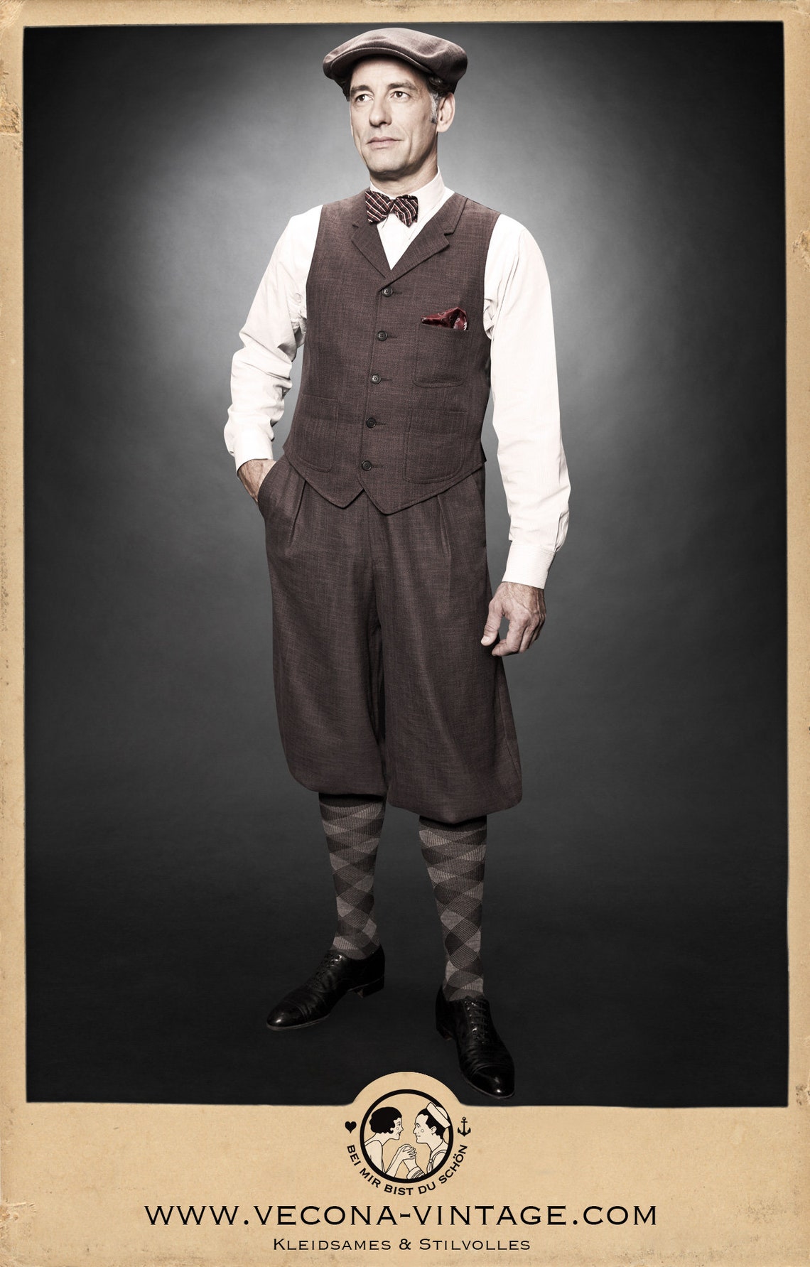 30s 20s KNICKERBOCKERS Plus Fours Brown Cotton Linen Blend Etsy