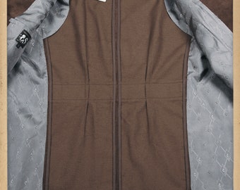 30s 40s JACKET Brown Corduroy 100% Cotton Swing Lindy Hop 1940