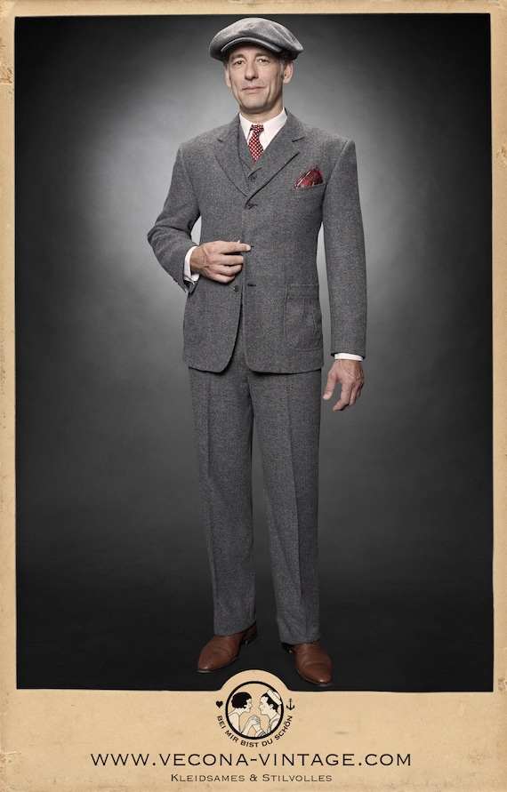 1930s Style Mens Suits - New Suits, Vintage Style