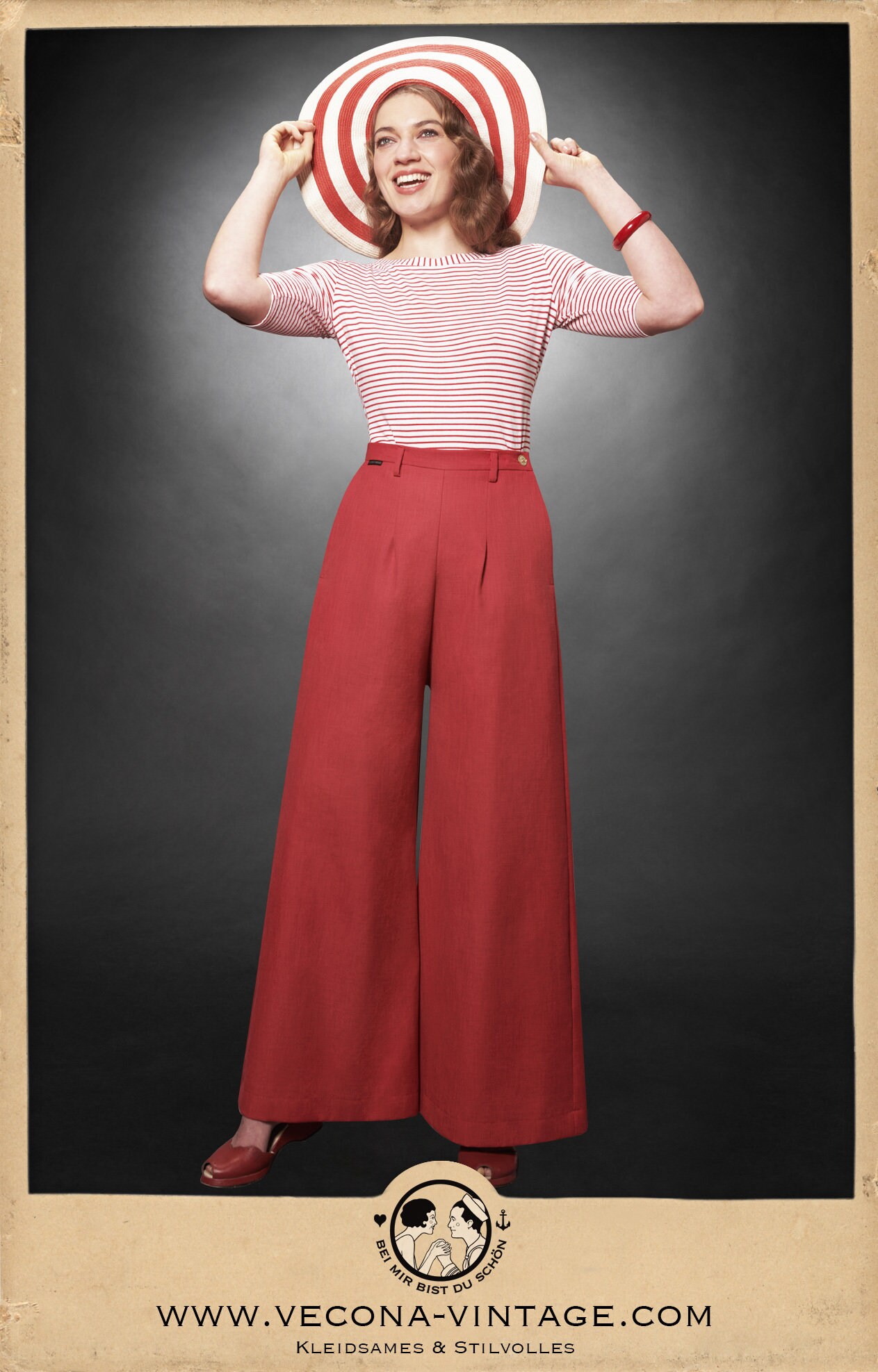 Pantaloni A Gamba Larga In Lino Per Donna, Stampa Etnica, Vita Alta, Leggeri E Traspiranti, Perfetti Per Estate, Spiaggia E Vacanze
