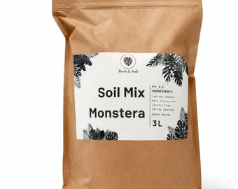 Spezialsubstrat für Monstera & Aroiden | Pest-Free | Handgefertigte Indoor-Pflanzenerde