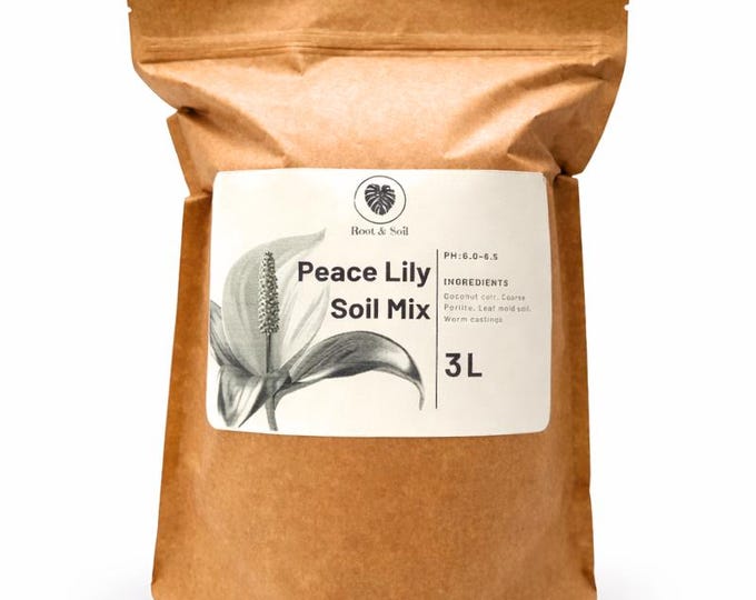 Erde für Einblatt (Spathiphyllum) – Luftige, nährstoffreiche Spezialmischung (2L oder 3L, wiederverschließbar)
