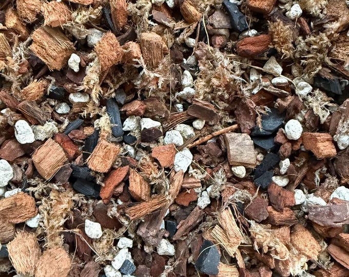 Coarse Orchid Potting Mix | Chunky Orchid Soil with Bark, Pumice & Charcoal | Sterilized Orchid Growing Medium