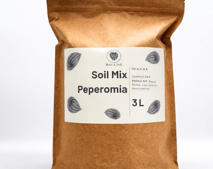 Peperomia Spezial-Substrat | Luftige, nährstoffreiche Erdmischung (2L oder 3L, wiederverschließbar)