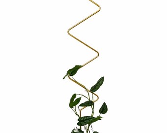 Rankhilfe “ZigZag” von Botanopia | Gold aus recyceltem Aluminium | 70 cm