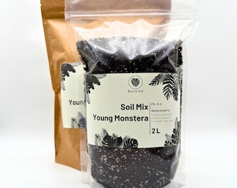 Monstera Aroid Potting Mix, Young Plant Soil Blend