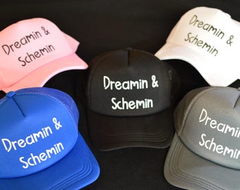 Dreamin' & Schemin' Foam Trucker Cap - Retro Snapback Netzmütze