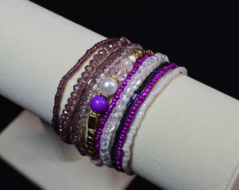 10-teiliges Perlenarmband-Set, Muttertagsgeschenk für Mama