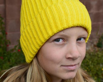 Warme Wintermütze für Kinder, gemütliche Strickmütze für kaltes Wetter