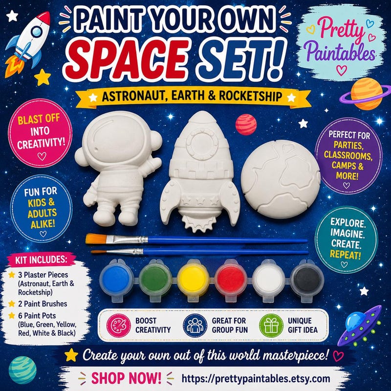 Plasterboard Inset Space Theme Plaster - Etsy