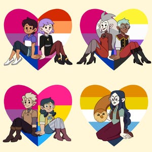 Llaveros de La Casa del Búho [Lumity, Raeda, Huntlow, Lillith]