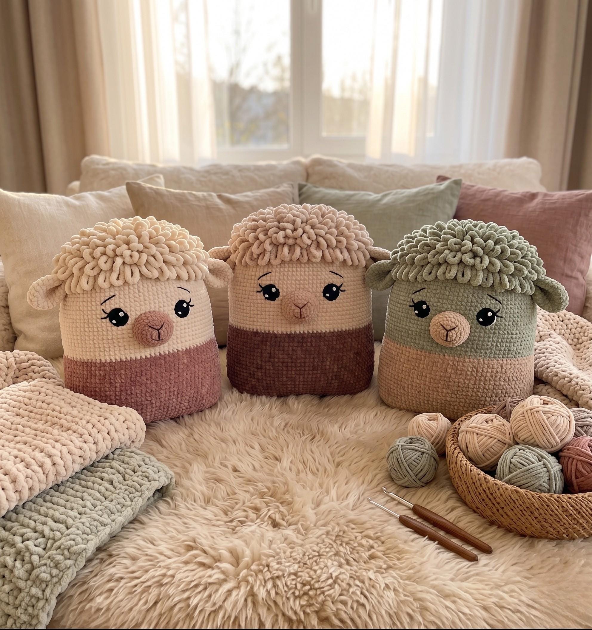Plush Sheep Pillow - Etsy