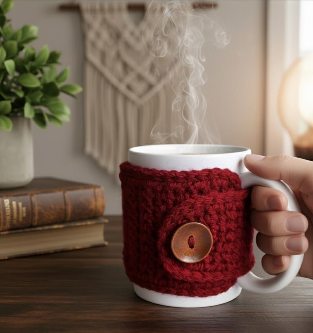 Crochet Mug Cozy Pattern Bundle | Beginner-friendly, 3 Designs (PDF ...