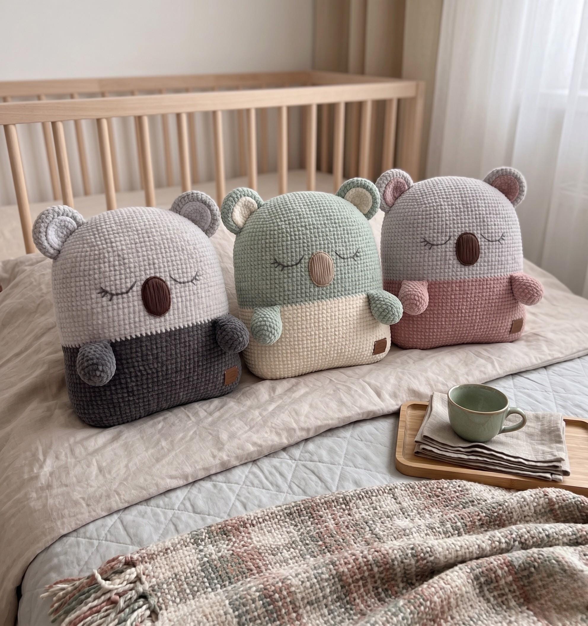 Koala Crochet Pattern, Crochet Pillow Pattern, Amigurumi Crochet Pattern, Pillow Crochet Pattern, Cute Animal Cushion...