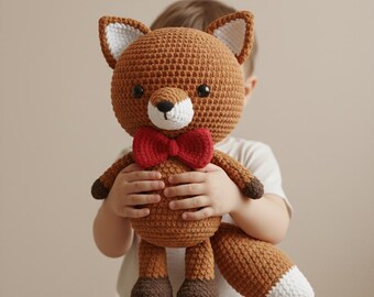 Fox Crochet Pattern – Crochet Fox Pattern PDF – Fox Amigurumi Pattern – Easy Crochet Fox Toy Tutorial – Cute Stuffed Fox DIY Plush Pattern