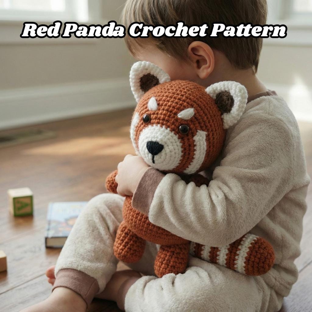 30 Red Panda Crochet Patterns for Adorable Handmade Gifts 18 Red Panda Crochet Pattern – Cute Amigurumi Red Panda PDF