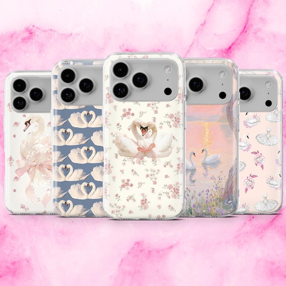 Swan Phone Case Ballet Swan Lake Cover for iPhone 17, 16E, 15, 14, 13, 12 Samsung S25, S24Fe, A56, A16 Pixel 10Pro XL, 9A, 8A, 7 Swan Phone Case Ballet Swan Lake Cover for iPhone 17, 16E, 15, 14, 13, 12 Samsung S25, S24Fe, A56, A16 Pixel 10Pro XL, 9A, 8A, 7