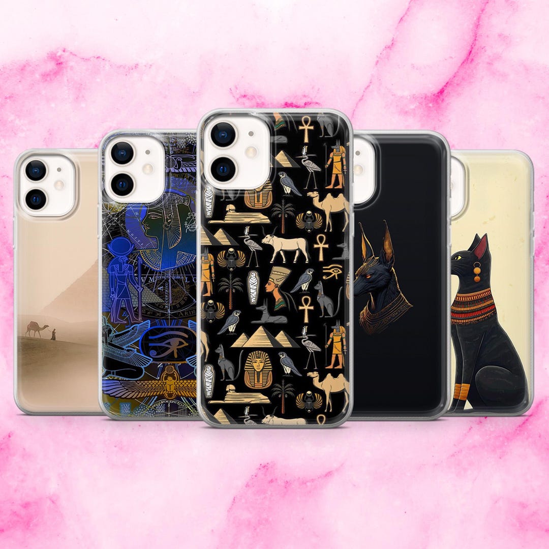 Egyptian Phone Case Ancient Egypt Cover for iPhone 17, 16E, 15, 14, 13 ...