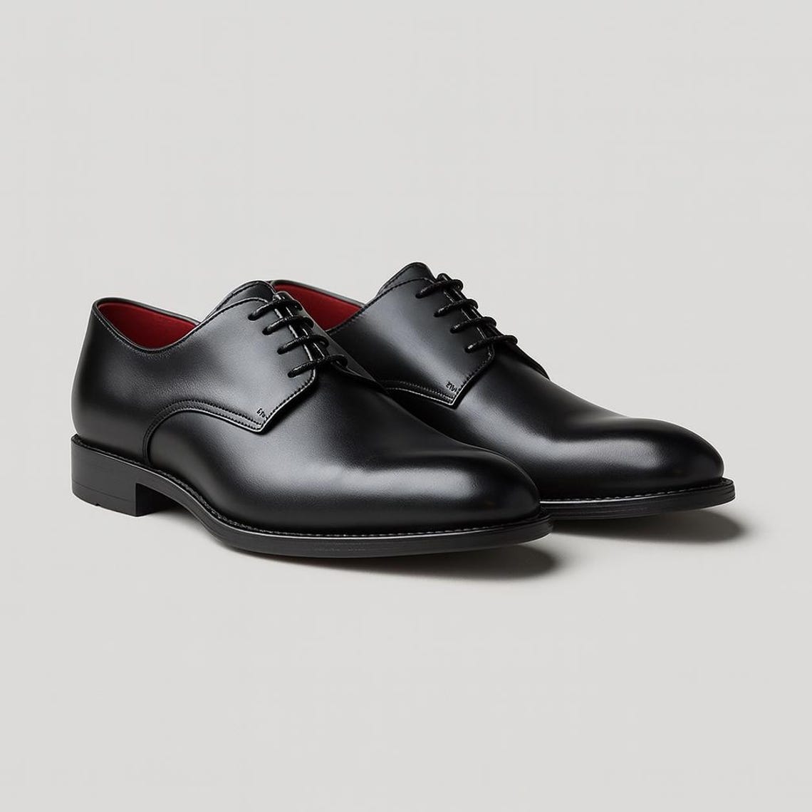 Men's Wide Dress Shoes Mens Formal Leather Shoes Slip on Dress Wedding Casual Flats Walking Oxfords Office Work(Black,6) | Oxfords